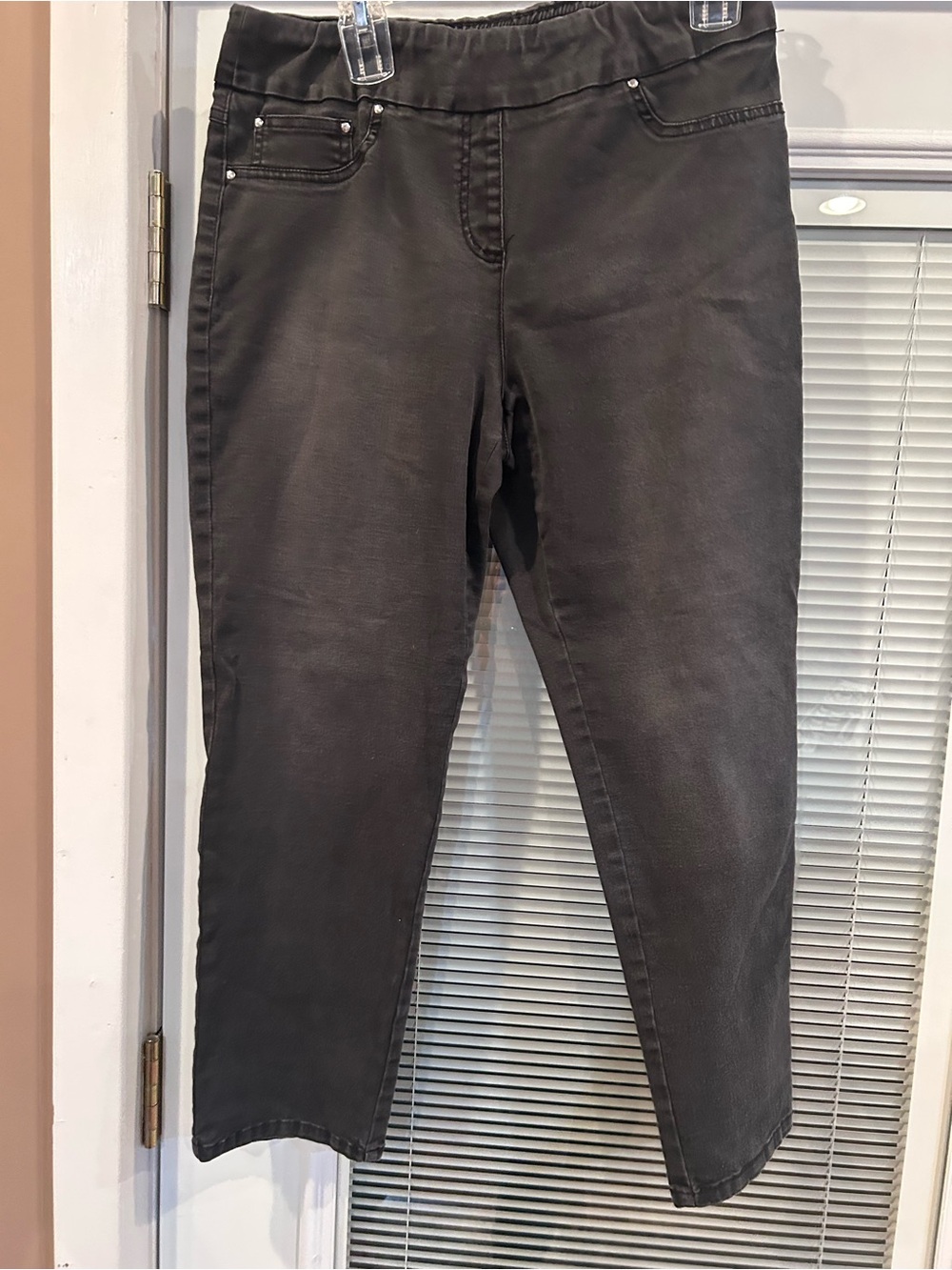 Ruby Rd. Black Slim Ankle Jeans